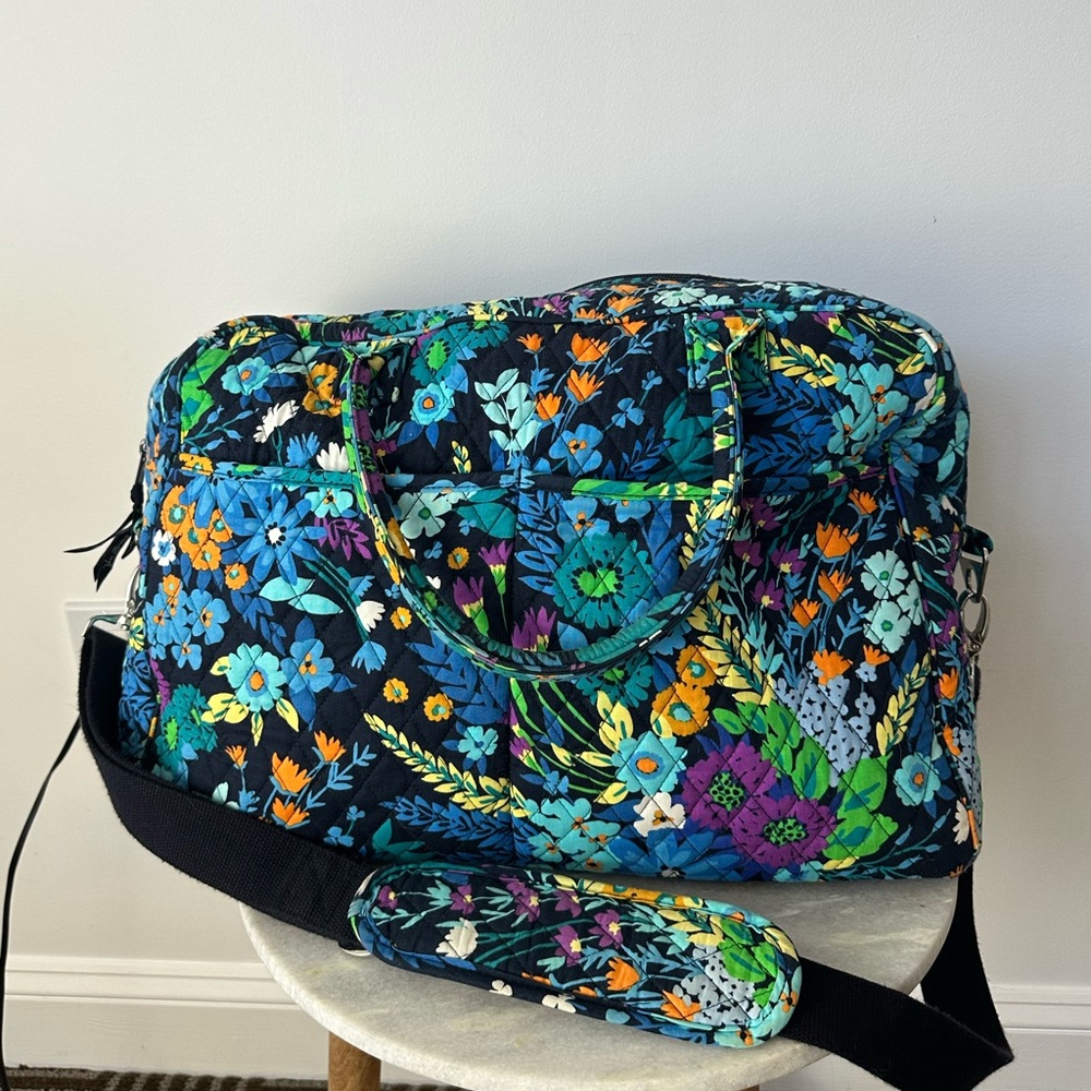 Vera Bradley Weekender Duffel Bag (Midnight Blues)